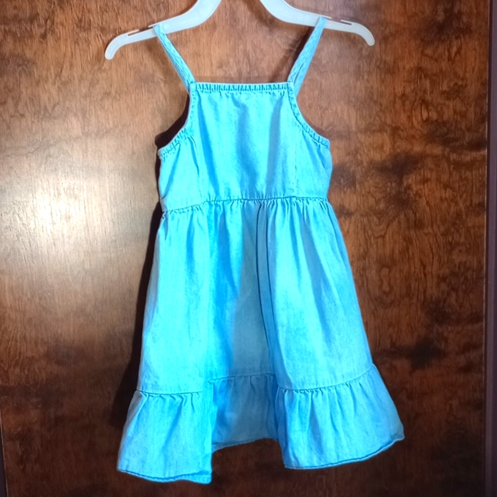 EUC 2 Dresses Girls Old Navy Chambray & Blue Dresses Size 2T